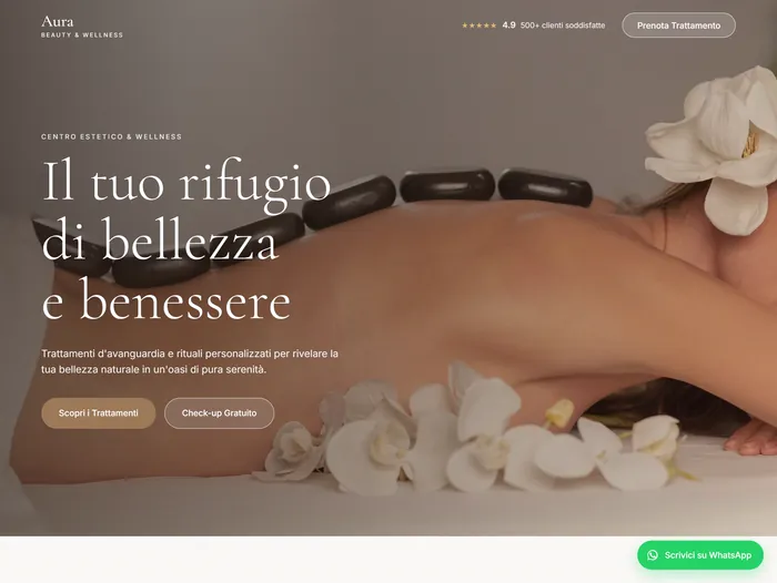 Anteprima del sito Centro estetico & SPA — Beauty & wellness