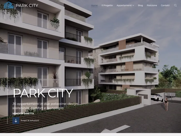 Anteprima del sito Park City Dalmine — Sito immobiliare