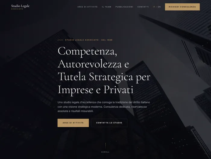 Anteprima del sito Studio legale — Consulenza & professionisti