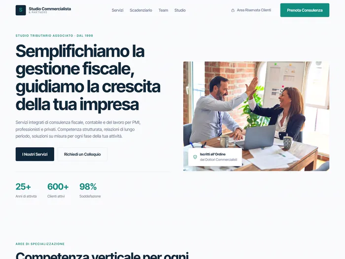 Anteprima del sito Studio tributario — Commercialista & fiscale